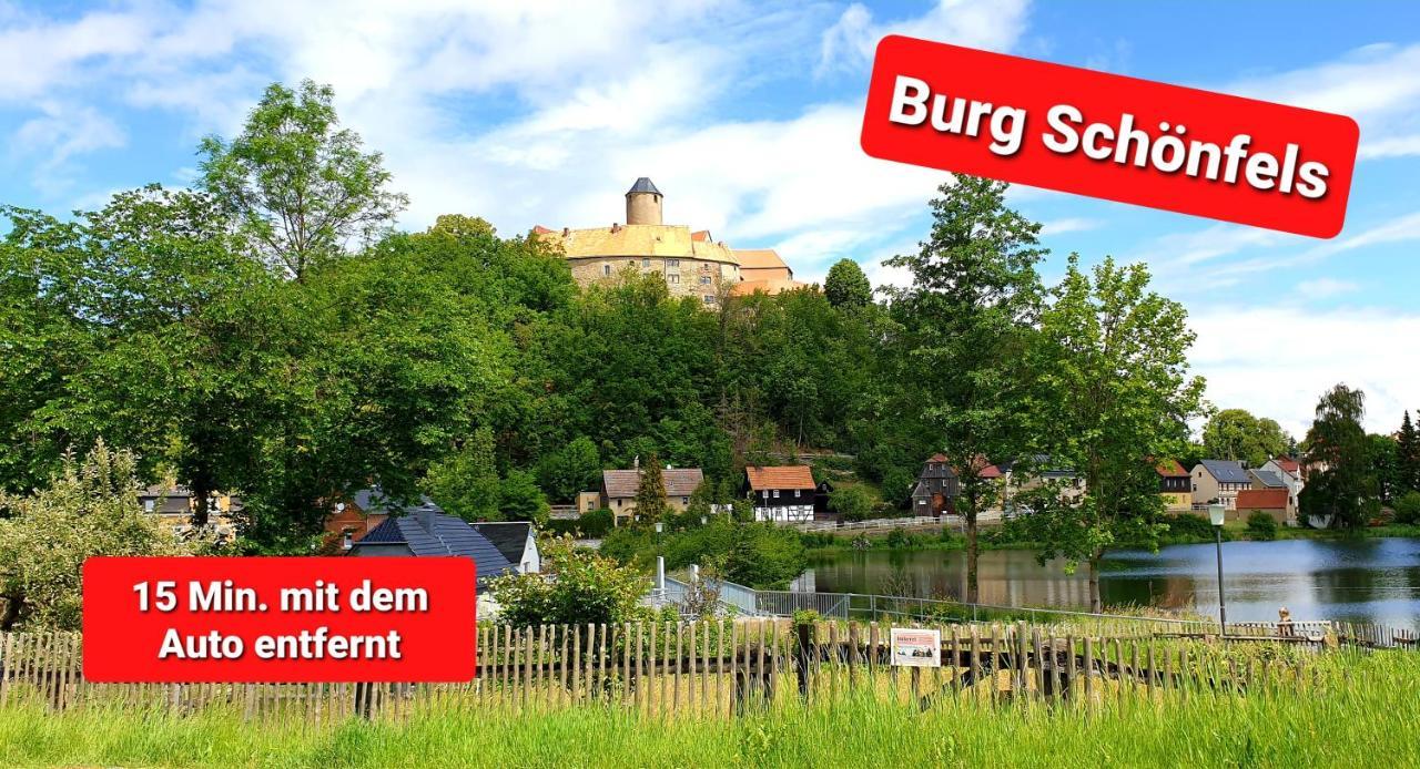 Ferienwohnung "Blick Mylau" - Naehe Freizeitpark Plohn & Weltgroesster Ziegelsteinbruecke Райхенбах-ім-Фогтланд Екстер'єр фото