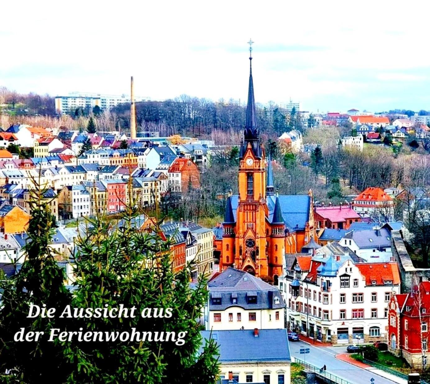 Ferienwohnung "Blick Mylau" - Naehe Freizeitpark Plohn & Weltgroesster Ziegelsteinbruecke Райхенбах-ім-Фогтланд Екстер'єр фото